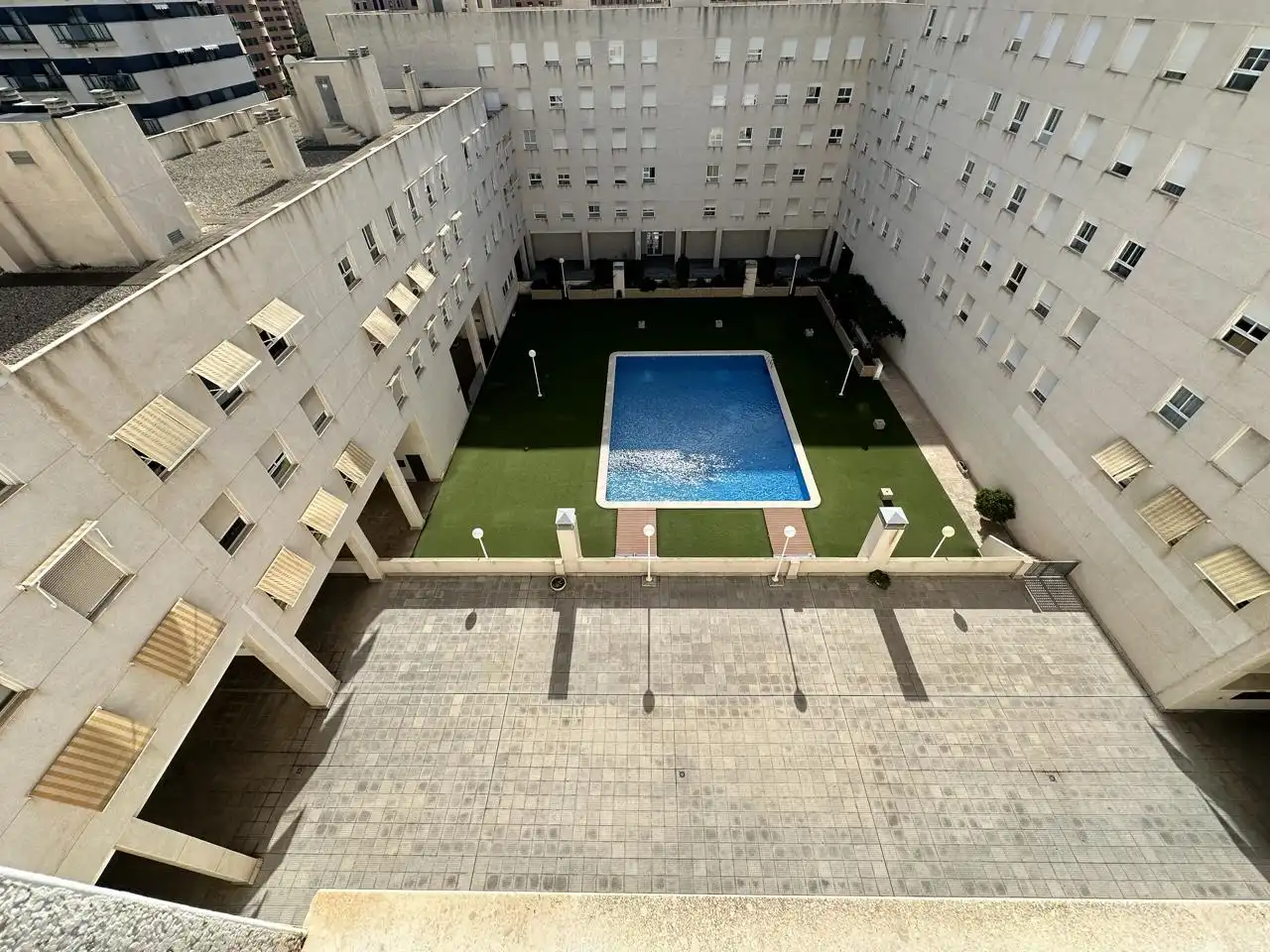 Swimming pool of Flat for sale in Alicante / Alacant  with Air Conditioner, Parquet flooring and Storage room