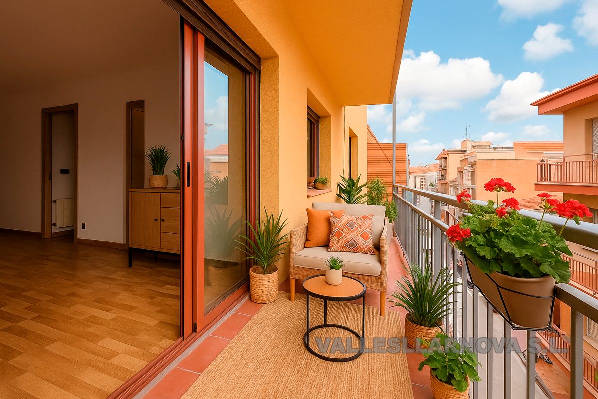 Balcony of Flat for sale in Mollet del Vallès  with Parquet flooring and Balcony
