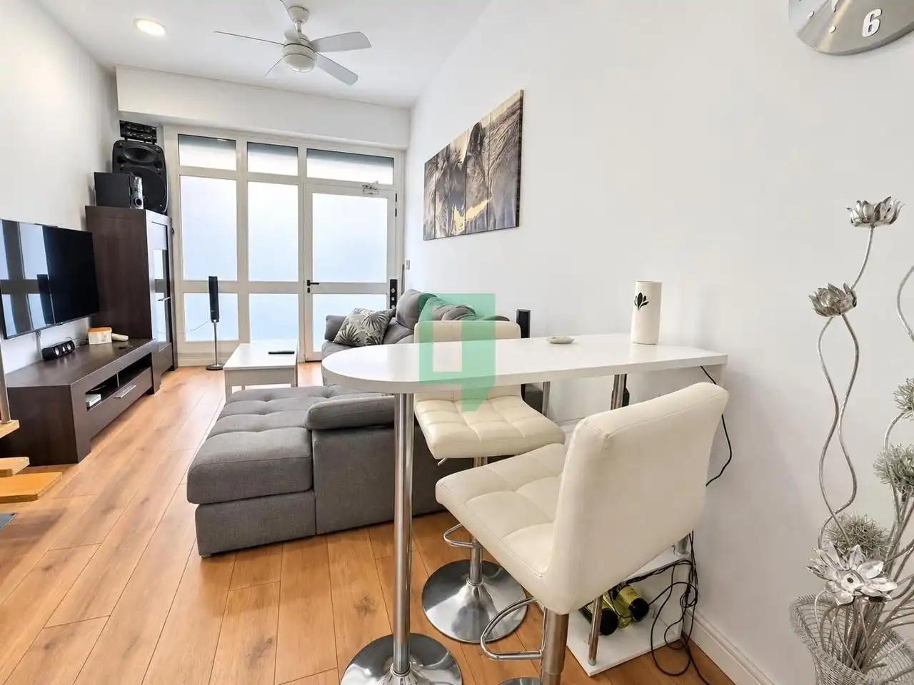 Sala de estar de Piso en venta en Badalona con Aire acondicionado