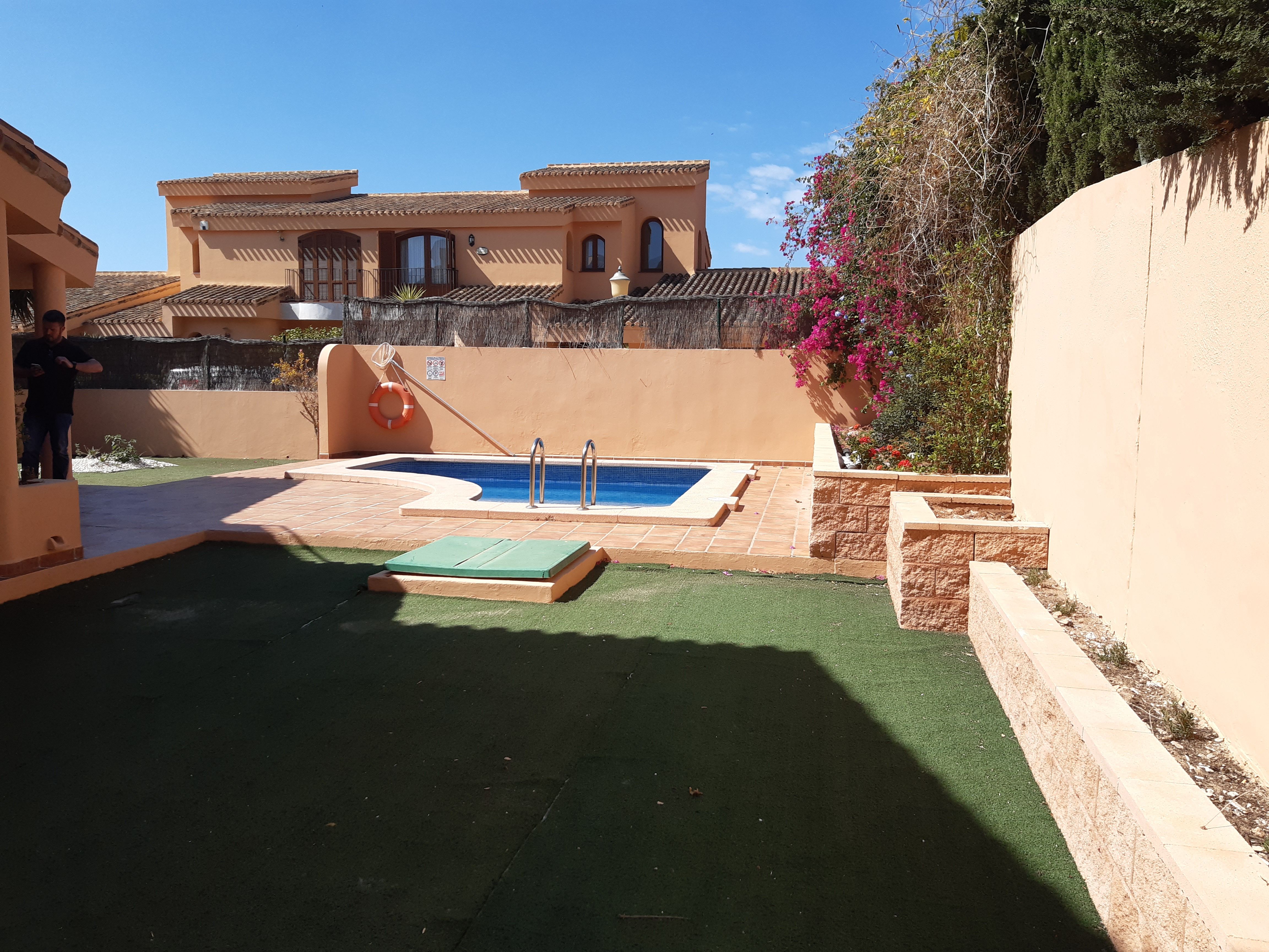 Swimming pool of Single-family semi-detached for sale in Cartagena  with Air Conditioner, Private garden and Terrace