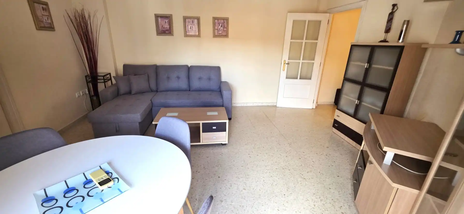Sala de estar de Piso de alquiler en Badajoz con Aire acondicionado, Calefacción y Amueblado