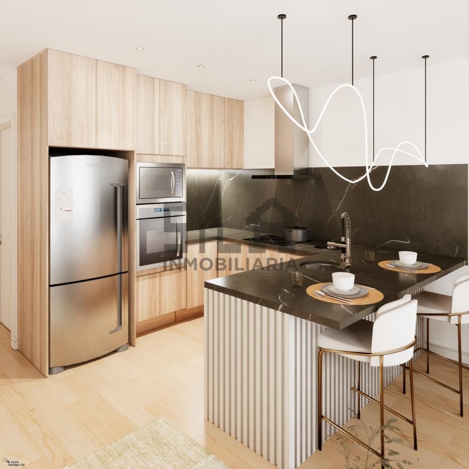 Kitchen of Apartment for sale in Sanxenxo  with Heating, Terrace and Storage room