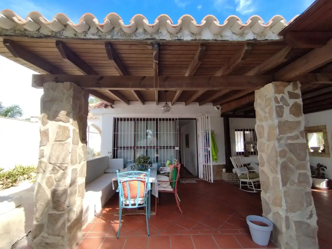 Terrace of Country homes for sale in Sanlúcar de Barrameda  with Private garden, Storage room and Swimming Pool
