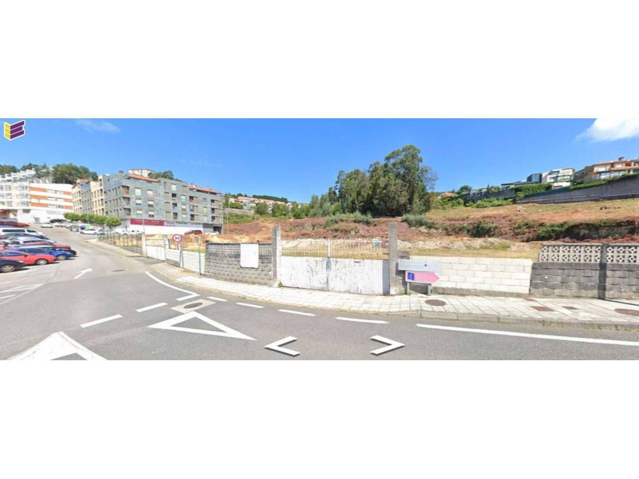Vista exterior de Terreno industrial en venta en Poio