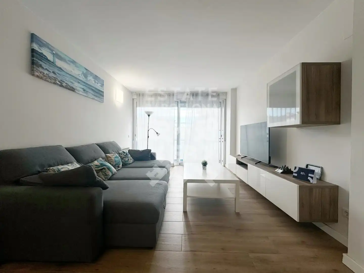 Sala de estar de Piso en venta en Blanes con Calefacción y Amueblado