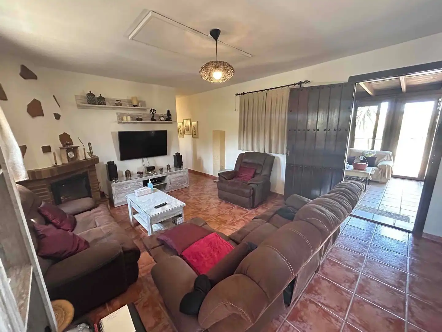 Sala de estar de Casa o chalet en venta en Mojácar con Aire acondicionado, Calefacción y Jardín privado