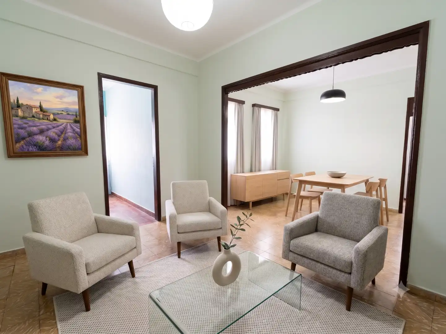 Wohnzimmer von Wohnung zum Verkauf in Las Palmas de Gran Canaria mit Terrasse, Möbliert und Ofen
