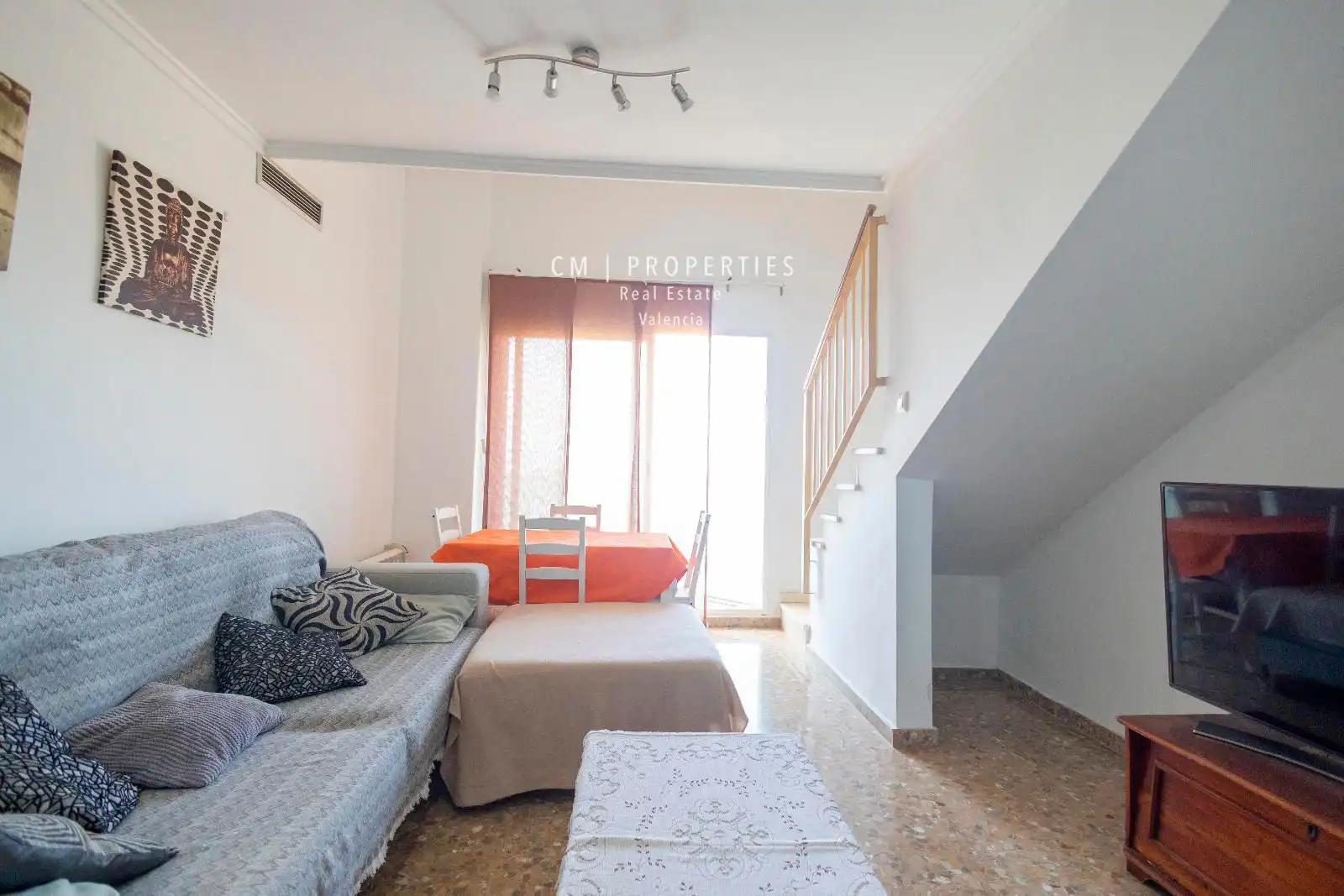 Sala de estar de Dúplex en venta en Valencia con Aire acondicionado, Terraza y Trastero