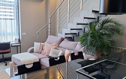 Living room of Duplex for sale in  Madrid Capital  with Air Conditioner, Heating and Parquet flooring