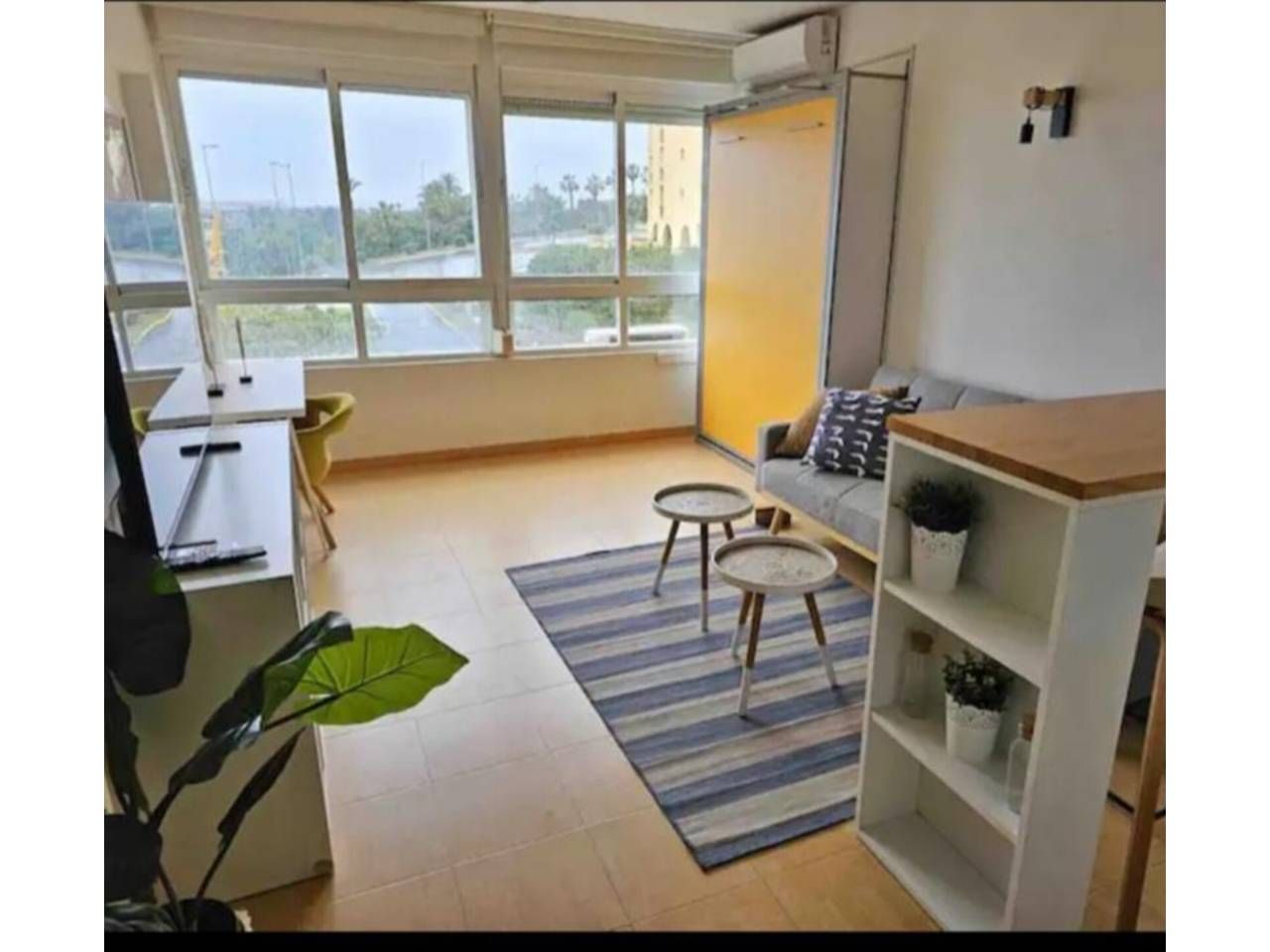 Sala d'estar de Estudi en venda en El Ejido amb Aire condicionat i Moblat