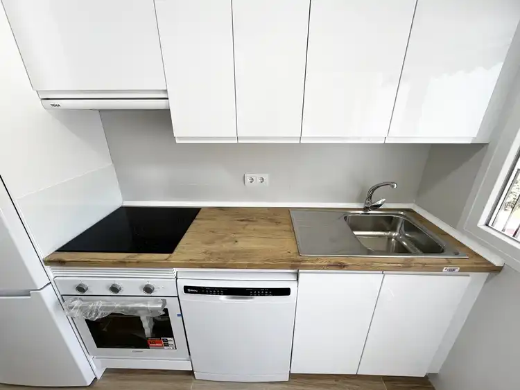 Kitchen of Flat for rent in Hoyo de Manzanares  with Heating, Private garden and Parquet flooring