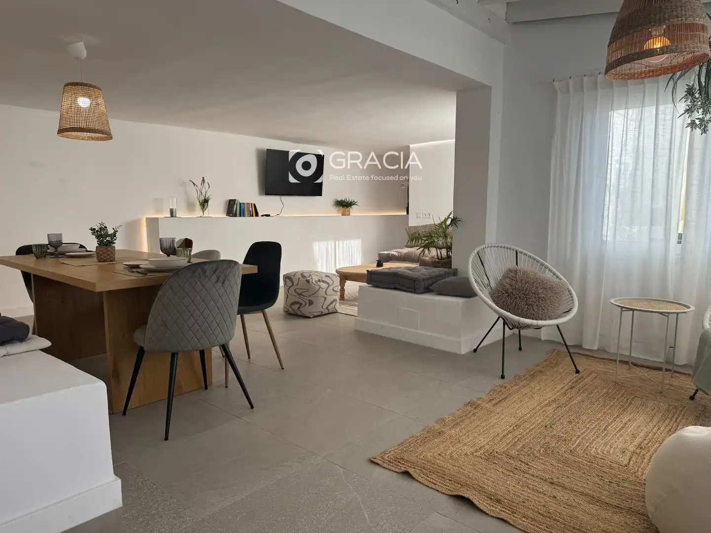 Sala d'estar de Casa adosada en venda en Adeje amb Jardí privat, Terrassa i Traster