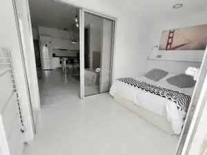 Dormitori de Apartament de lloguer en Las Palmas de Gran Canaria amb Terrassa, Moblat i Forn