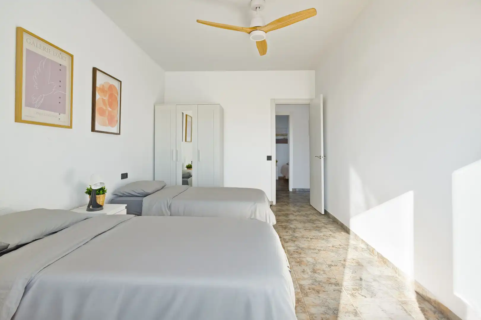 Habitación de Piso de alquiler en Sabadell con Aire acondicionado, Calefacción y Amueblado
