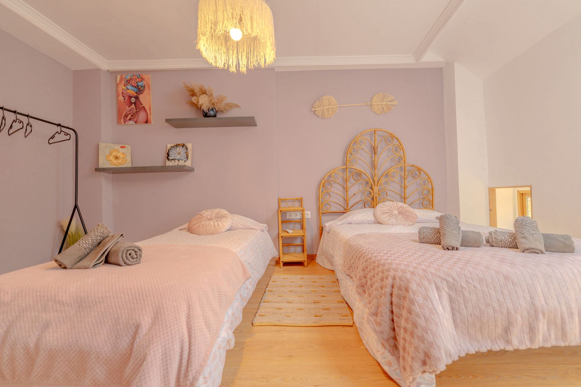 Bedroom of Single-family semi-detached for sale in  Valencia Capital  with Air Conditioner, Heating and Parquet flooring