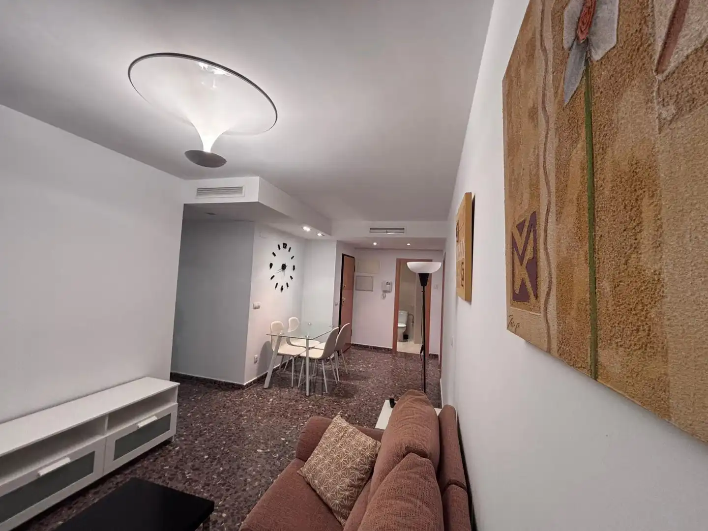 Living room of Flat for rent in Burjassot  with Air Conditioner and Furnished