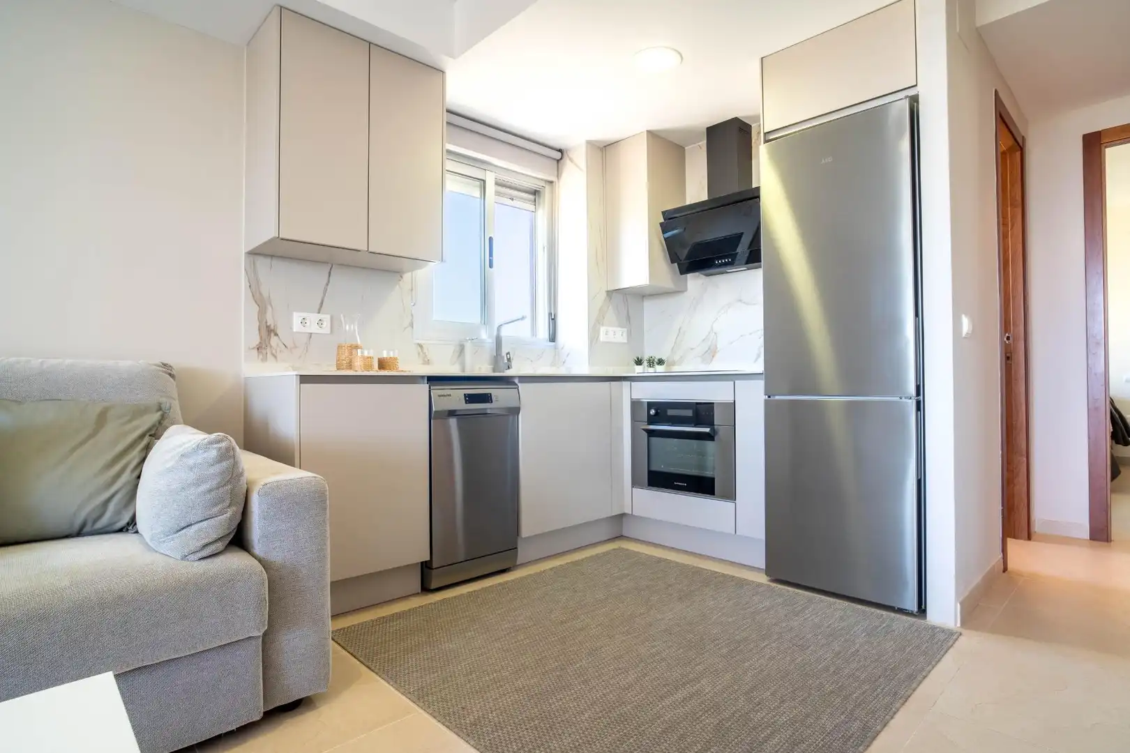 Kitchen of Apartments for sale in Oropesa del Mar / Orpesa  with Air Conditioner, Private garden and Terrace
