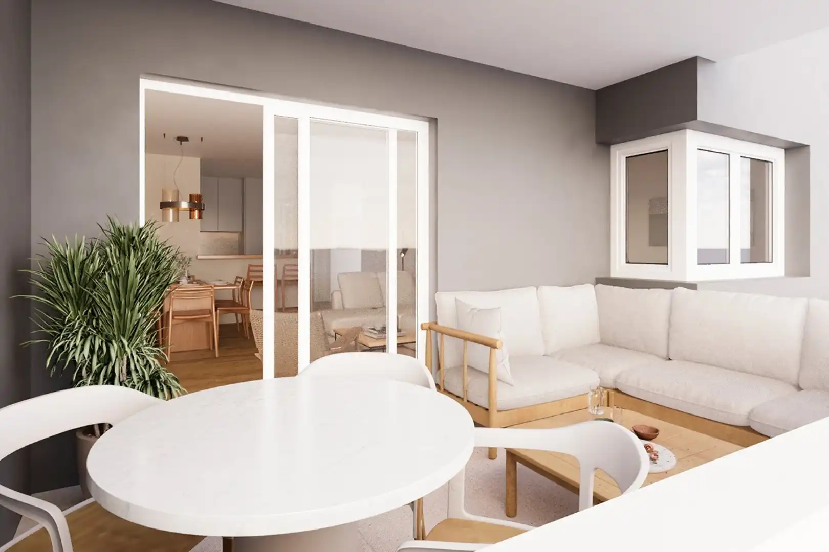 Living room of Flat for sale in Águilas  with Air Conditioner, Heating and Private garden