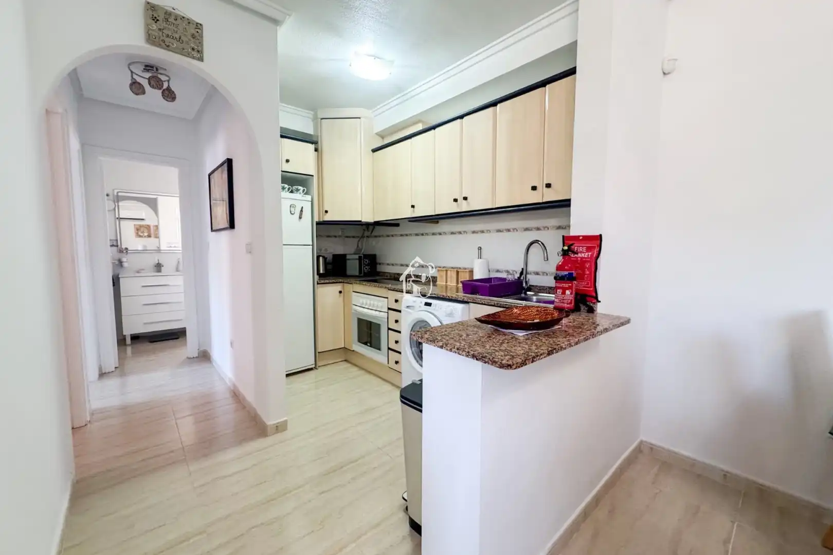 Küche von Wohnung zur Miete in Rojales mit Klimaanlage, Privatgarten und Terrasse