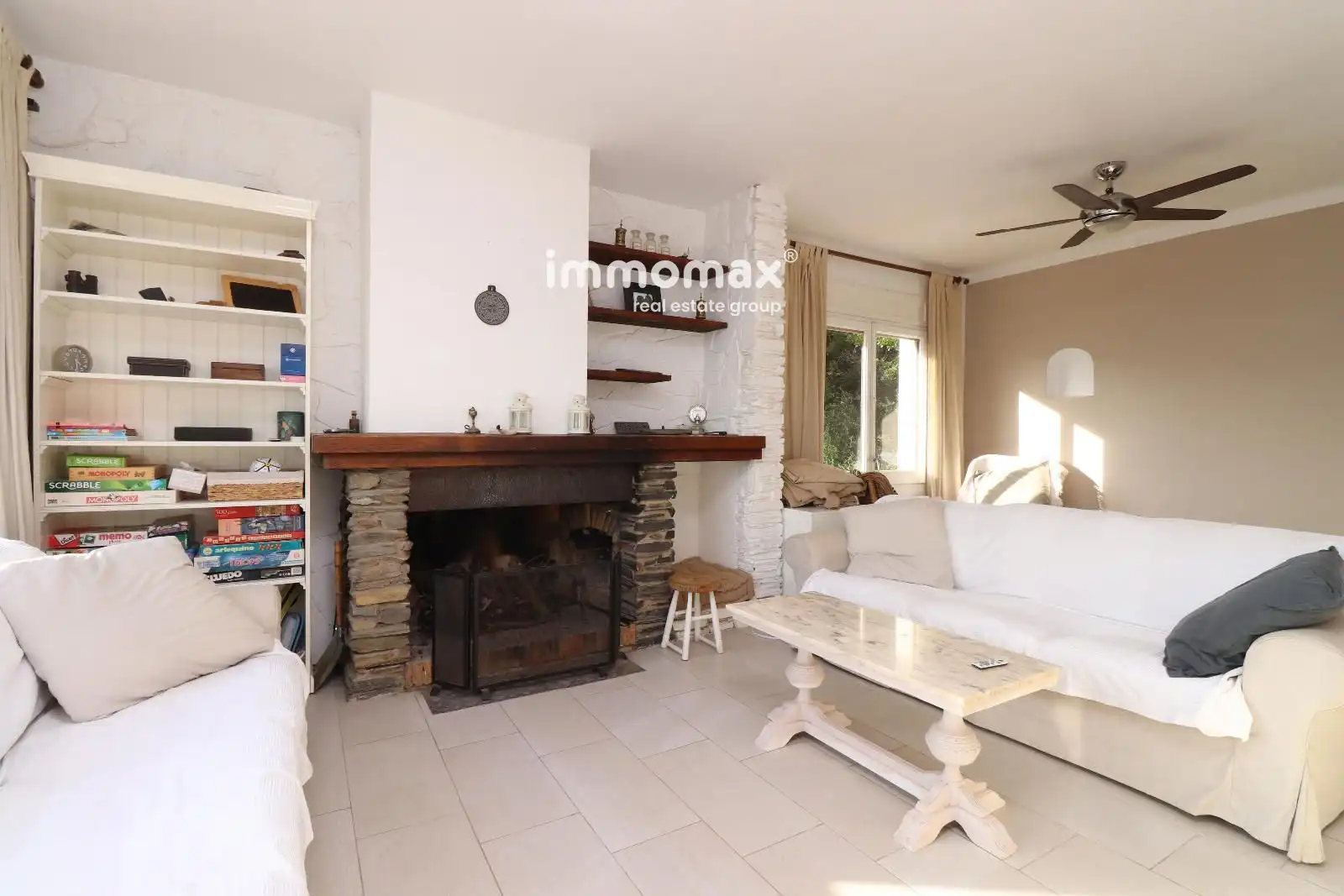Sala de estar de Casa o chalet en venta en Fogars de Montclús con Terraza