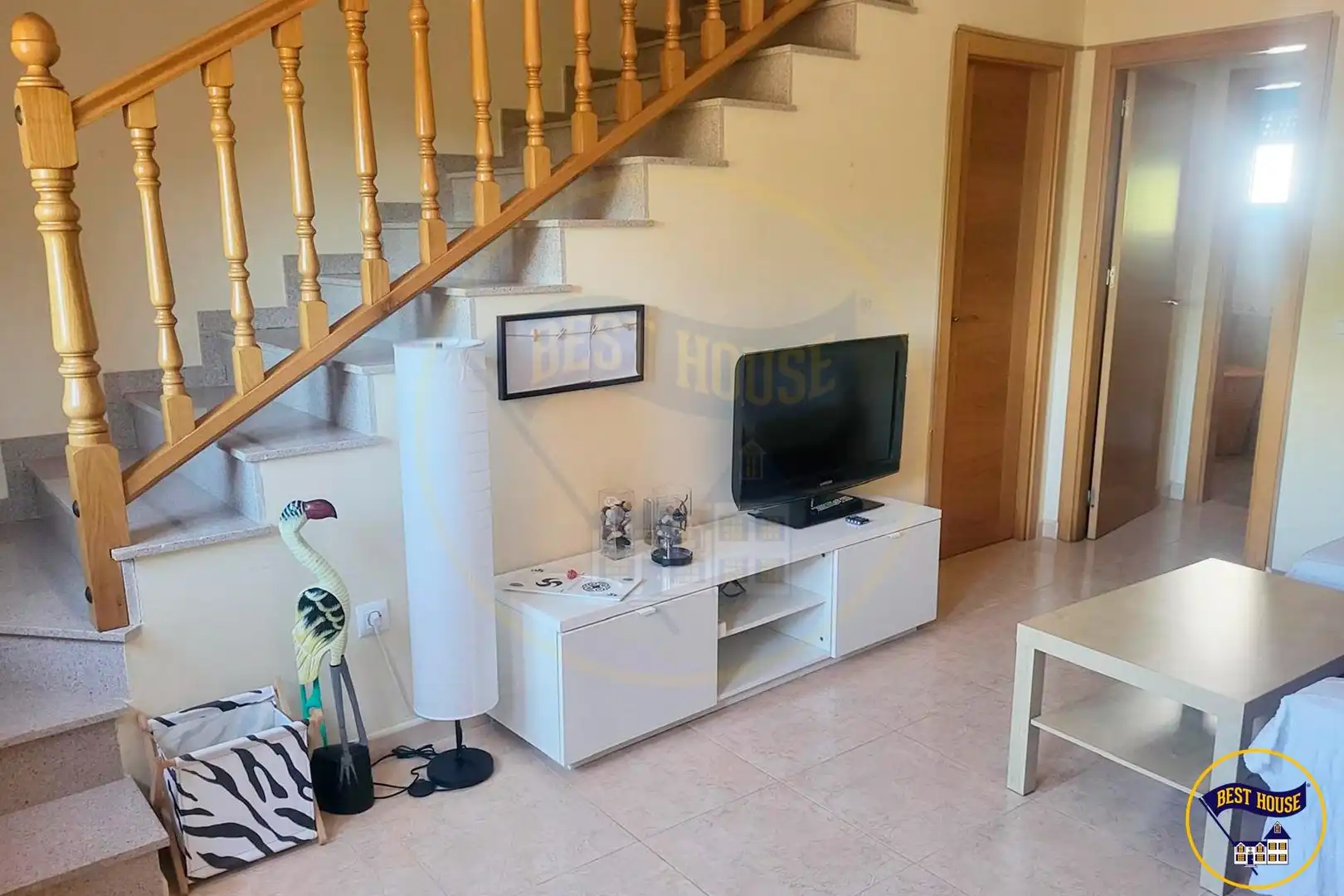 Living room of Duplexes for sale in Cuenca  with Heating, Furnished and Balcony