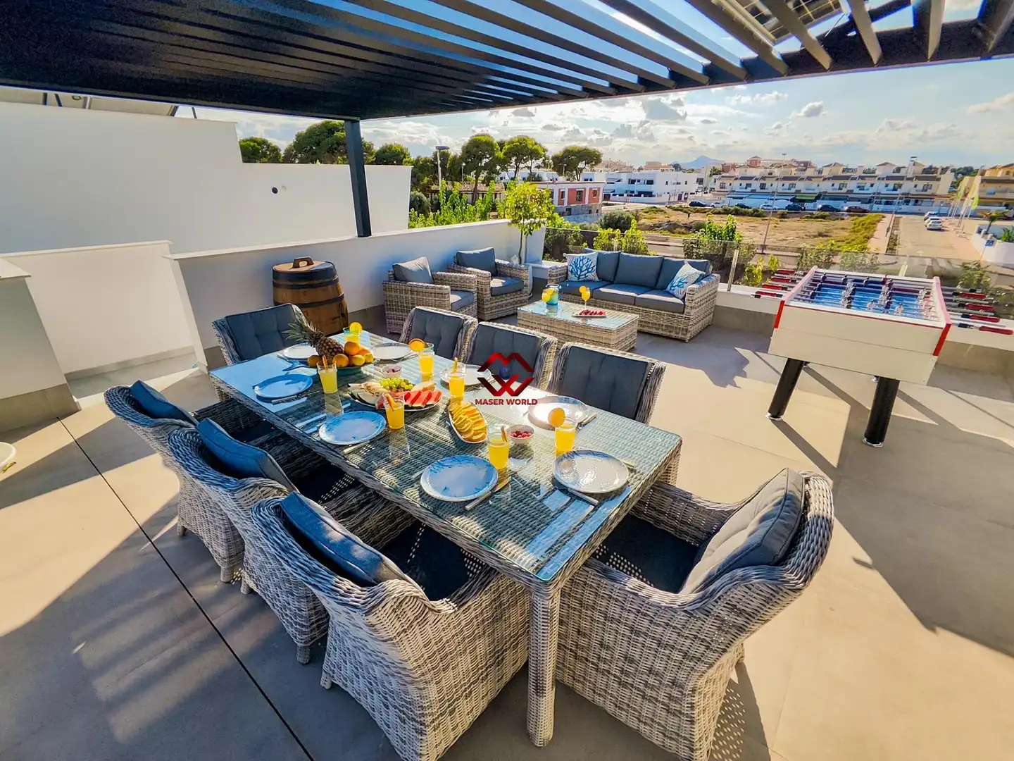 Terrassa de Casa o xalet en venda en San Javier amb Aire condicionat, Calefacció i Jardí privat
