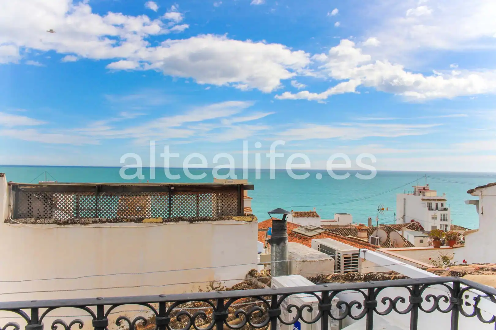 Vista exterior de Casa adosada en venta en Altea con Aire acondicionado, Parquet y Balcón