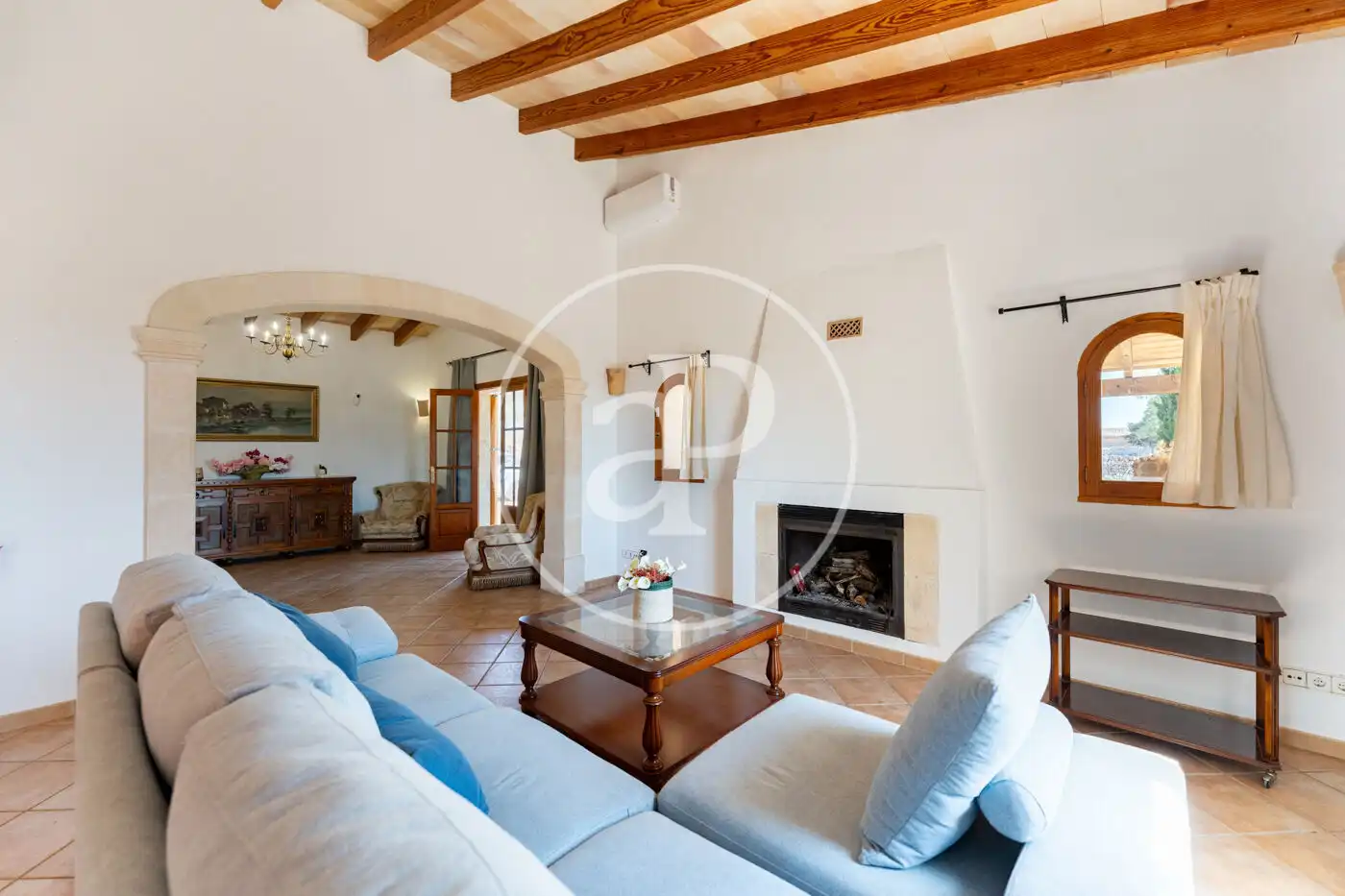 Living room of Houses for rent in Sencelles  with Air Conditioner, Heating and Private garden