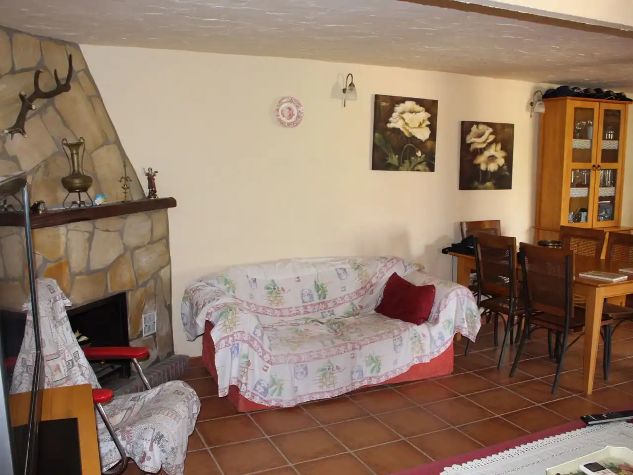 Sala d'estar de Casa o xalet de lloguer en Alhaurín El Grande amb Aire condicionat, Terrassa i Piscina