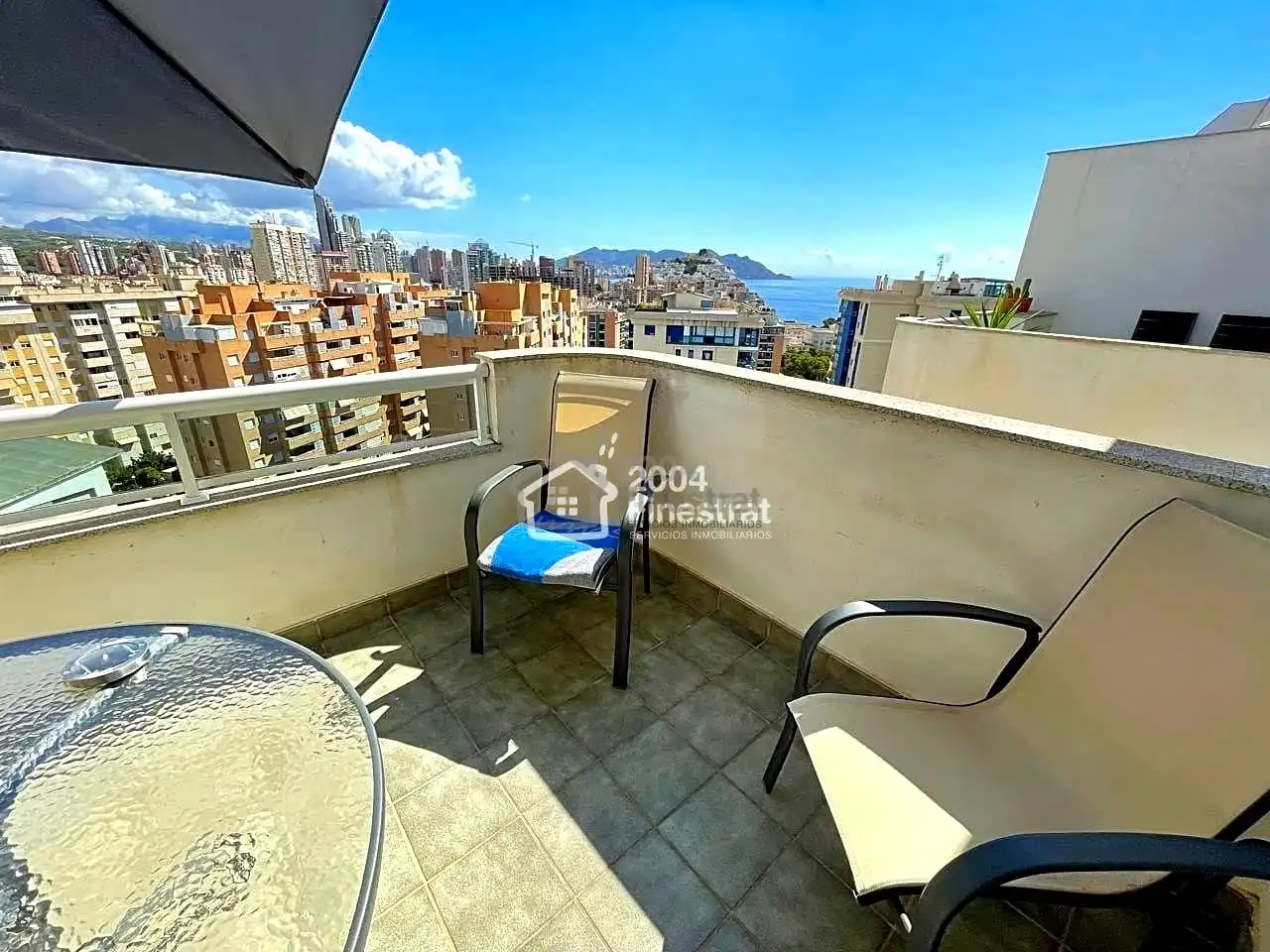 Terrasse von Wohnung zum Verkauf in Villajoyosa / La Vila Joiosa mit Klimaanlage, Terrasse und Möbliert