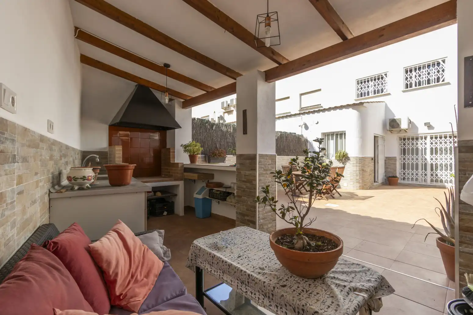 Terraza de Casa o chalet de alquiler en Vinalesa con Aire acondicionado, Terraza y Amueblado