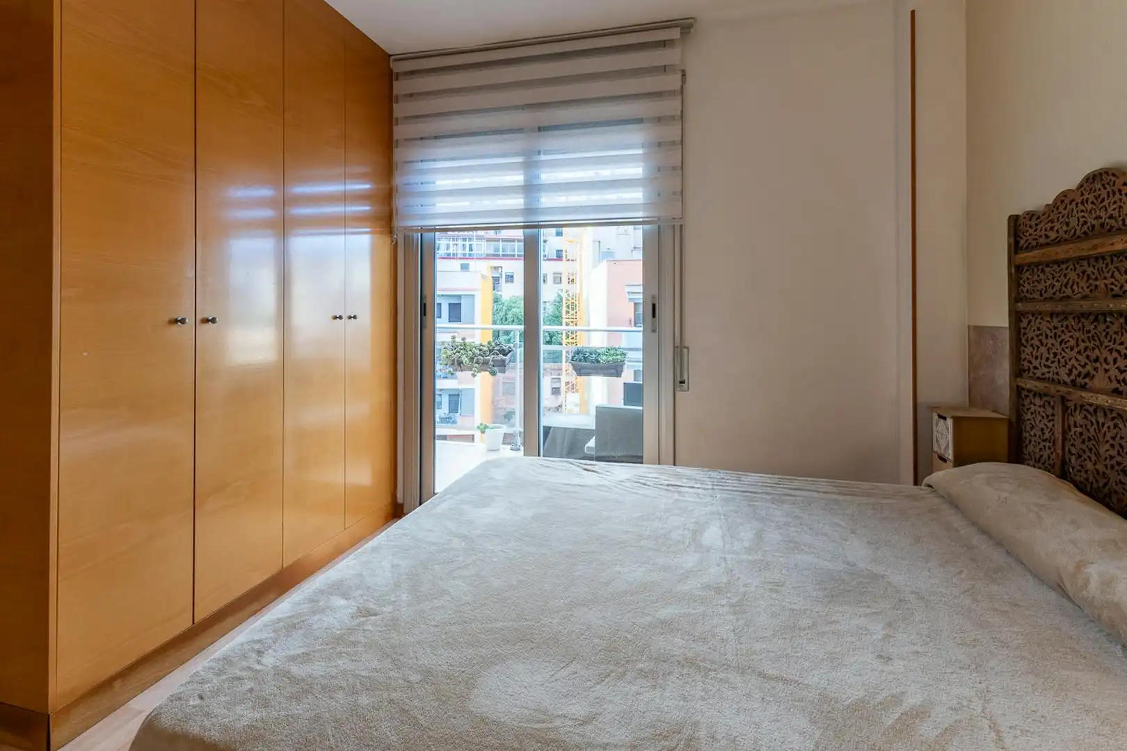 Schlafzimmer von Wohnung zur Miete in Barcelona mit Klimaanlage, Heizung und Möbliert