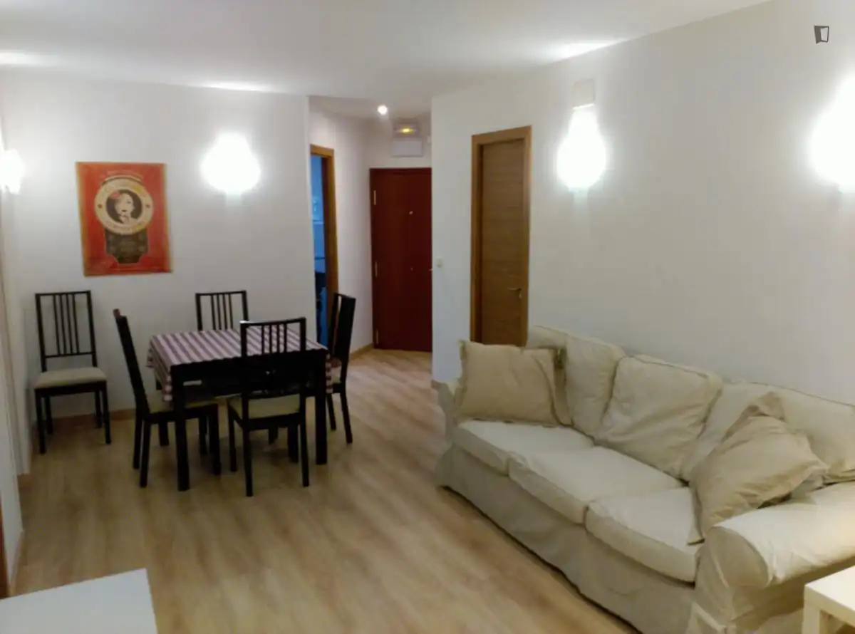 Sala d'estar de Apartament de lloguer en Madrid amb Aire condicionat, Calefacció i Moblat