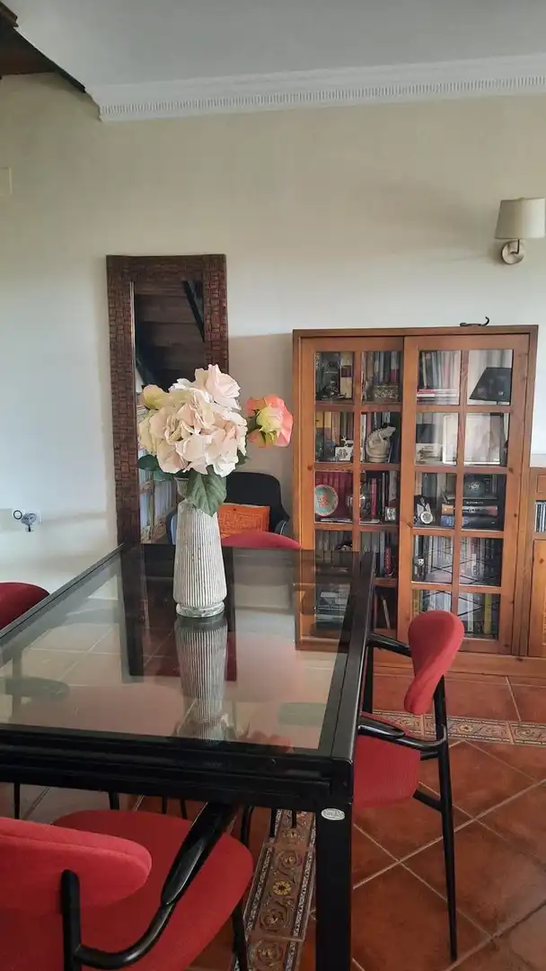 Menjador de Casa adosada en venda en El Puerto de Santa María amb Aire condicionat, Jardí privat i Terrassa