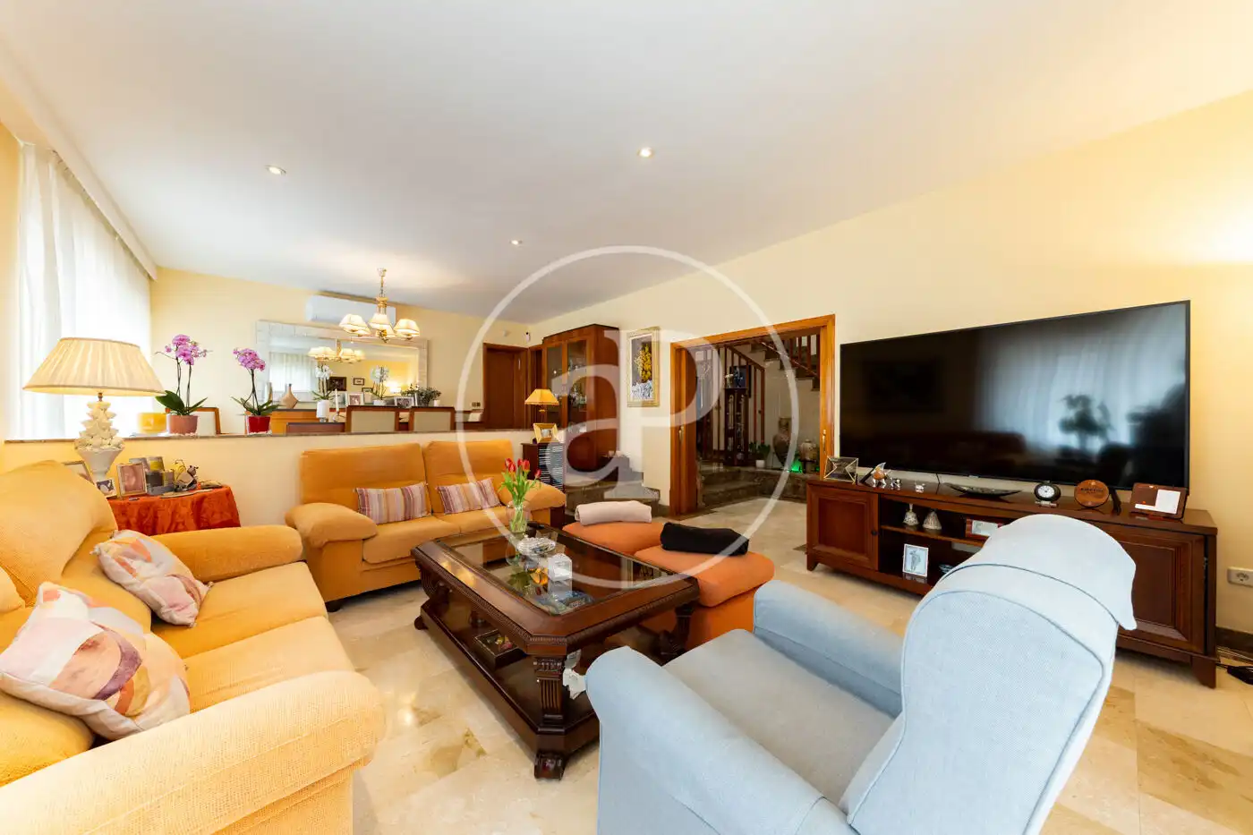 Sala d'estar de Casa o xalet en venda en Calvià amb Aire condicionat, Calefacció i Jardí privat