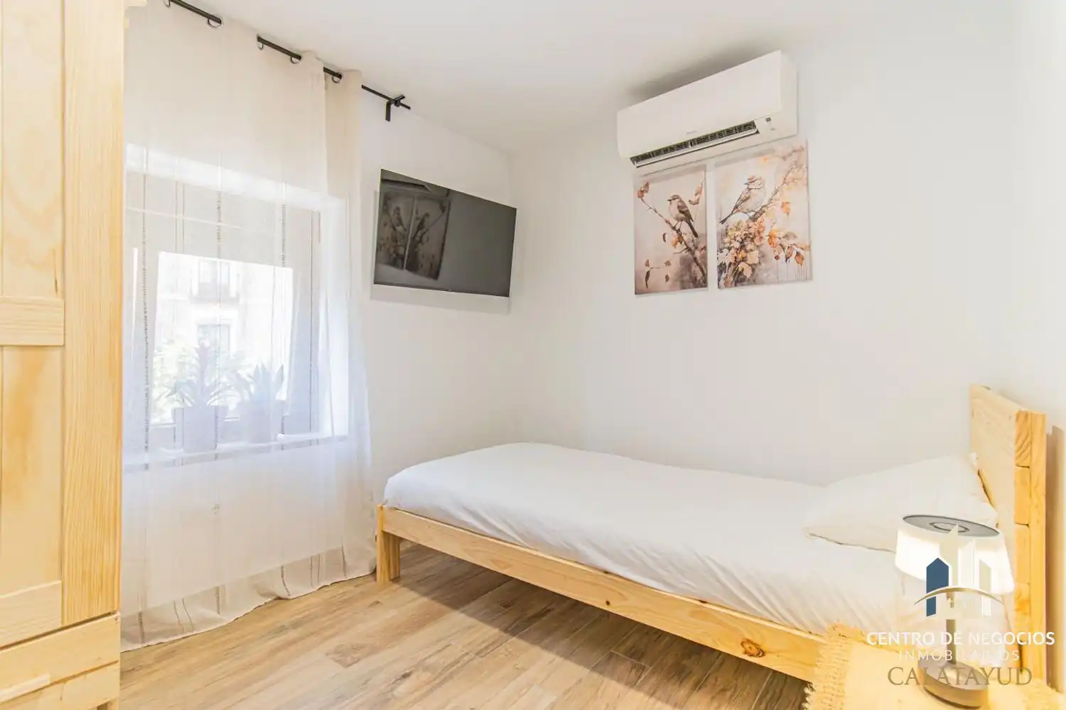 Schlafzimmer von Wohnung zur untervermieten in Calatayud mit Klimaanlage, Heizung und Möbliert