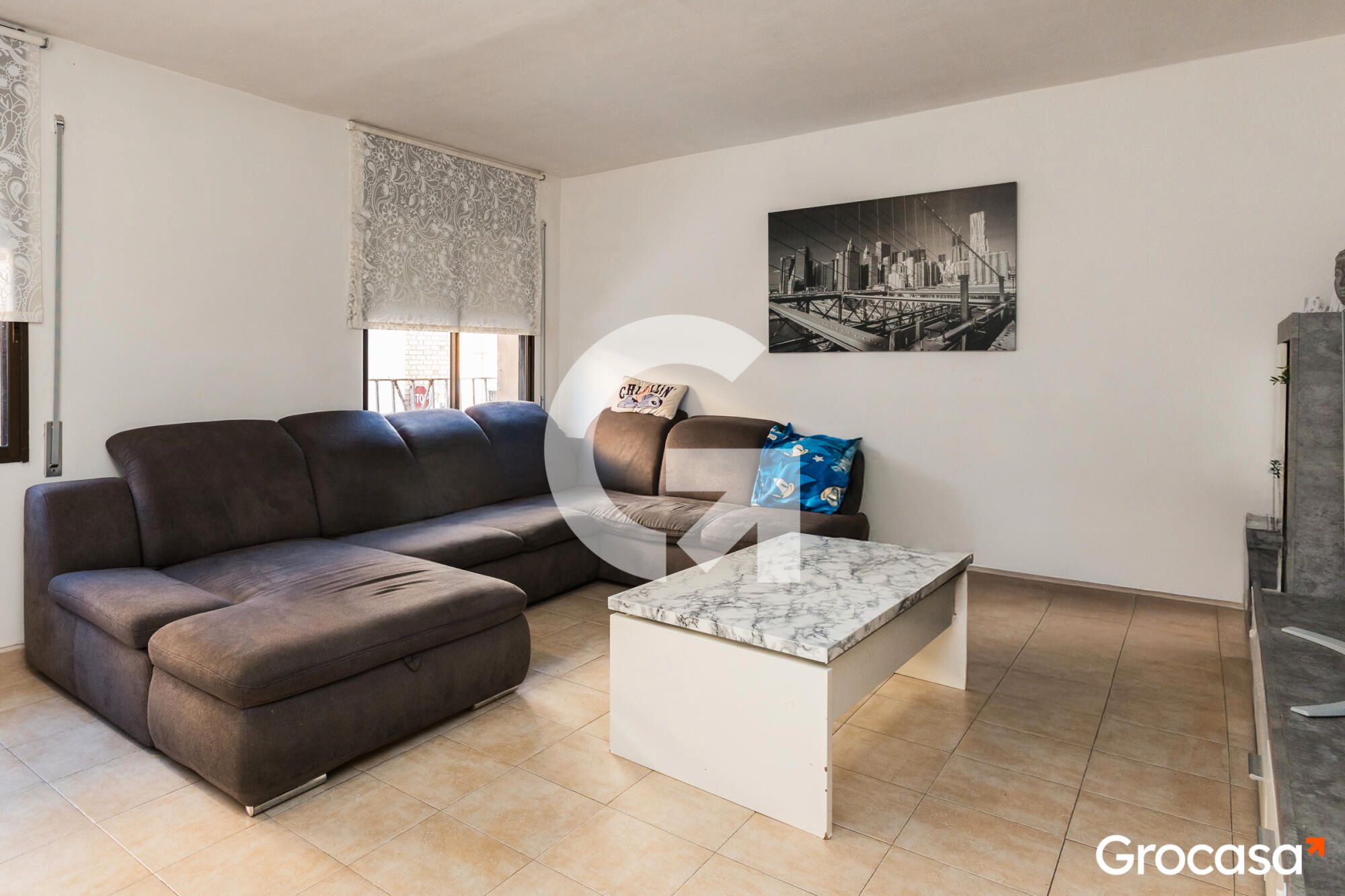 Sala d'estar de Pis en venda en Sant Boi de Llobregat amb Aire condicionat