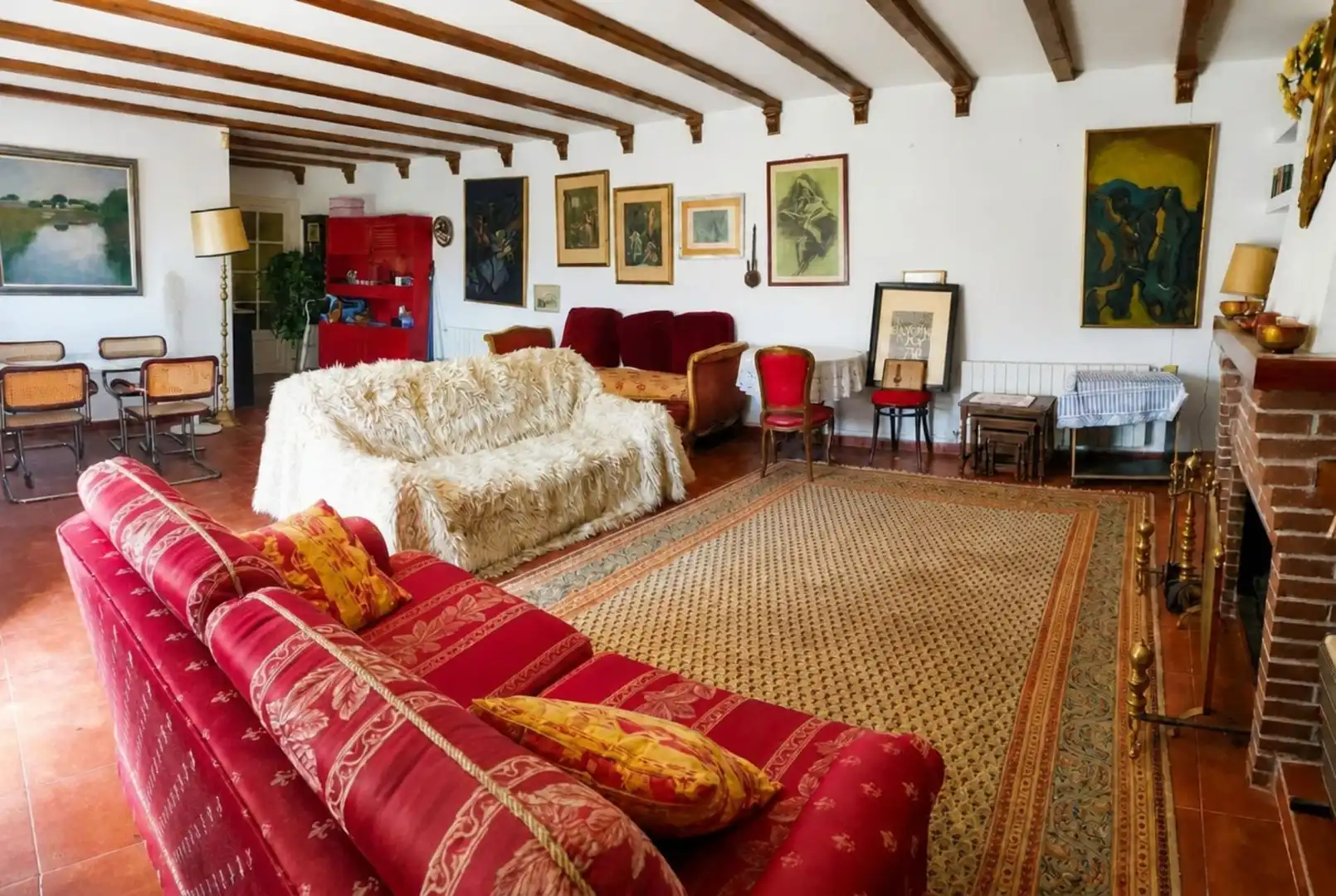 Sala d'estar de Finca rústica en venda en Alhama de Aragón amb Calefacció, Terrassa i Traster