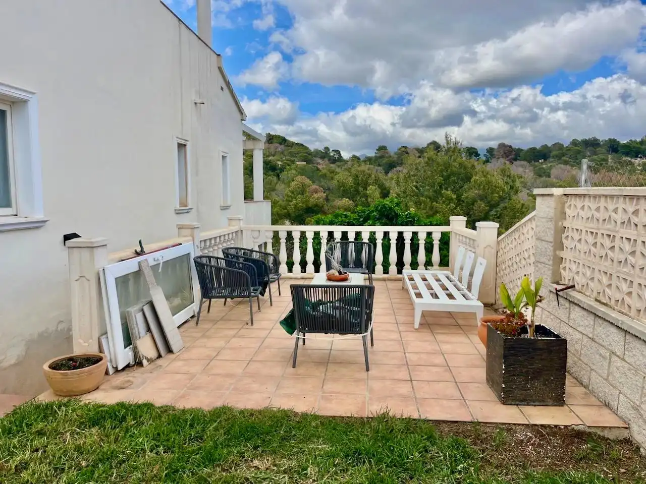 Terrassa de Casa o xalet en venda en L'Alfàs del Pi amb Aire condicionat, Jardí privat i Terrassa