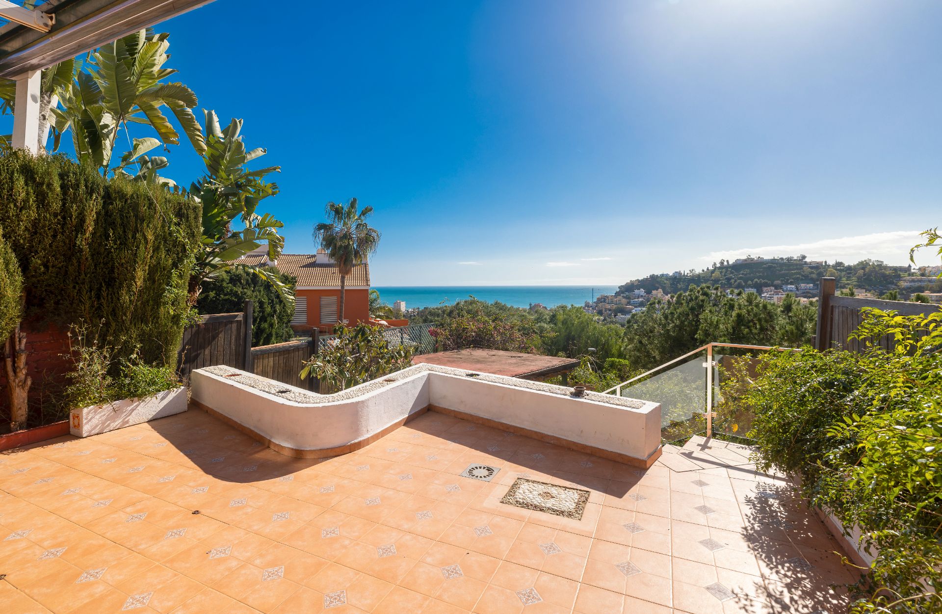 Terrassa de Casa adosada en venda en Málaga Capital amb Aire condicionat, Calefacció i Jardí privat