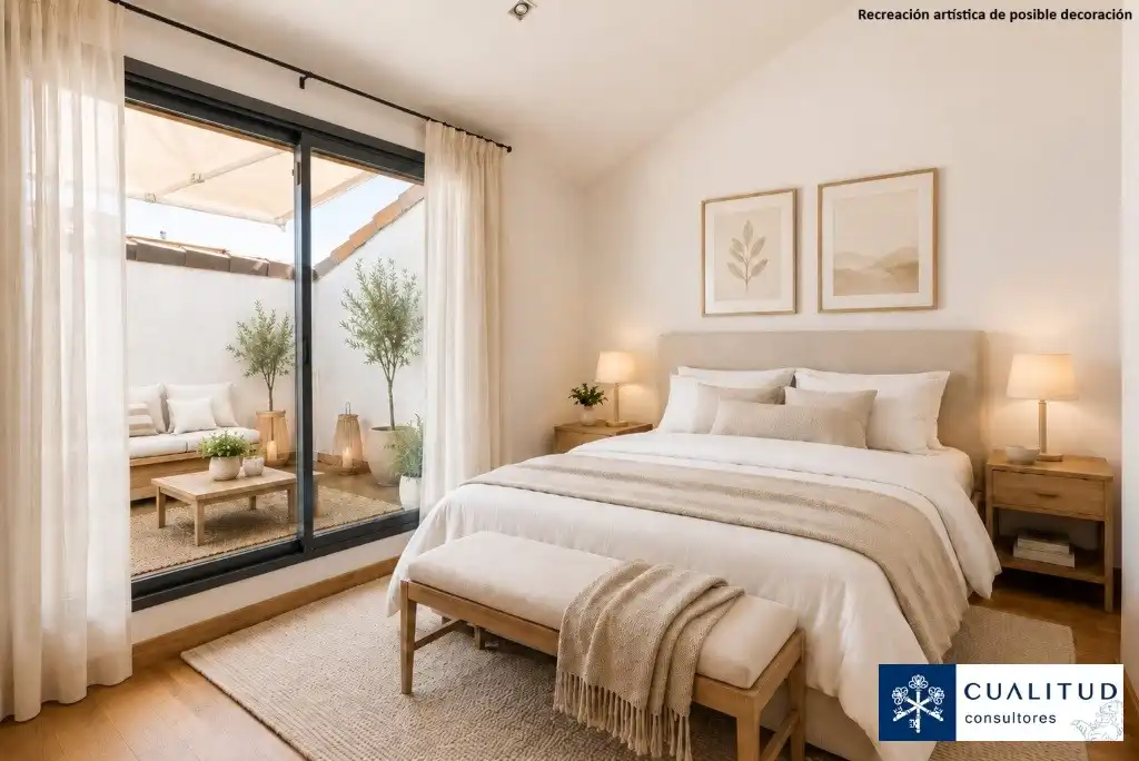 Schlafzimmer von Dachboden zum Verkauf in Vila-real mit Parkett, Terrasse und Abstellraum