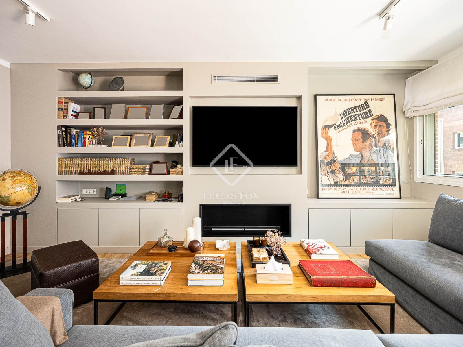 Sala d'estar de Àtic en venda en  Barcelona Capital amb Aire condicionat, Terrassa i Balcó