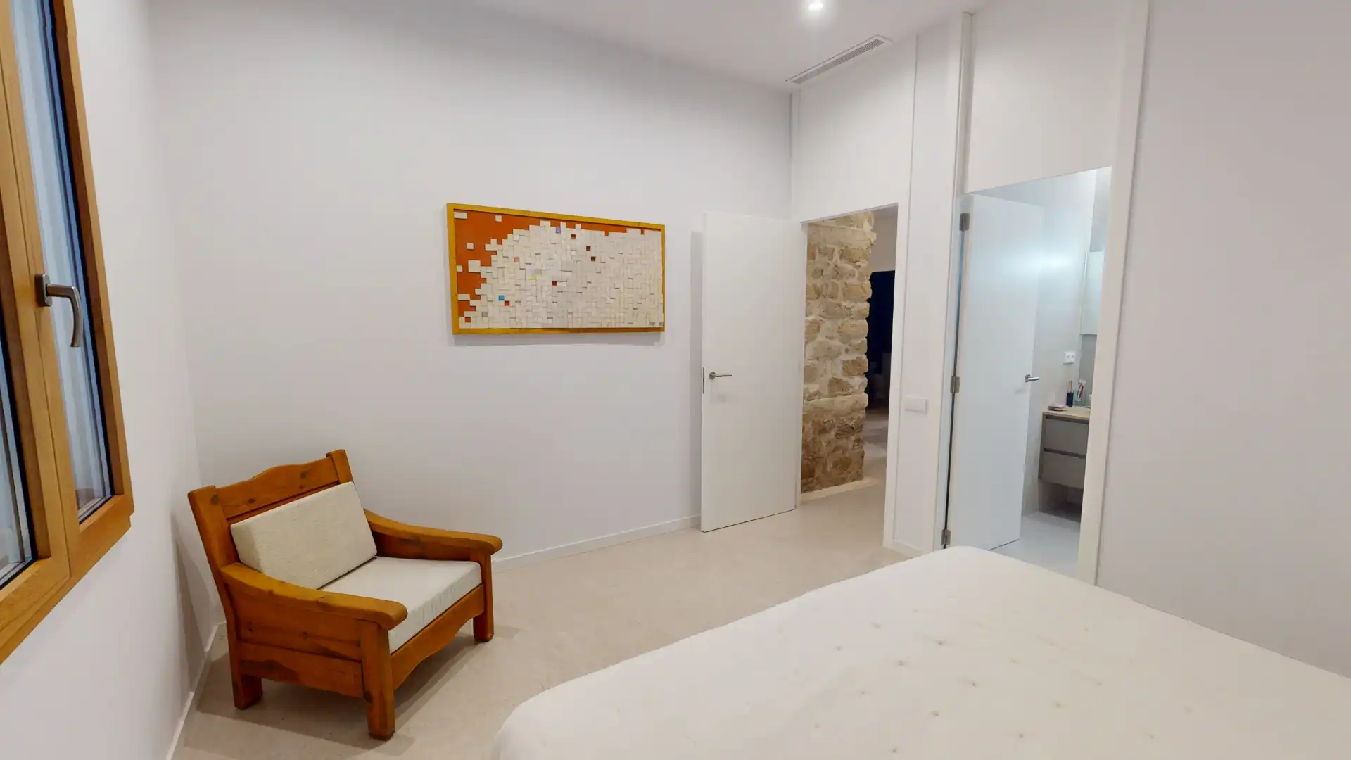 Schlafzimmer von Wohnung zum Verkauf in Alicante / Alacant mit Klimaanlage, Privatgarten und Abstellraum