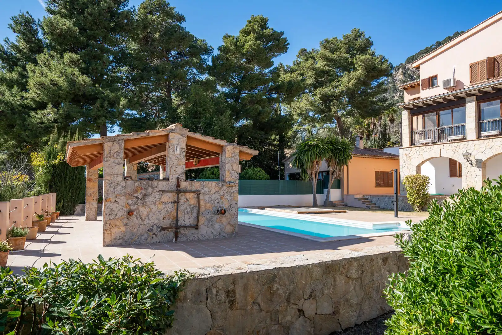 Swimming pool of Houses for sale in Valldemossa  with Air Conditioner, Terrace and Furnished