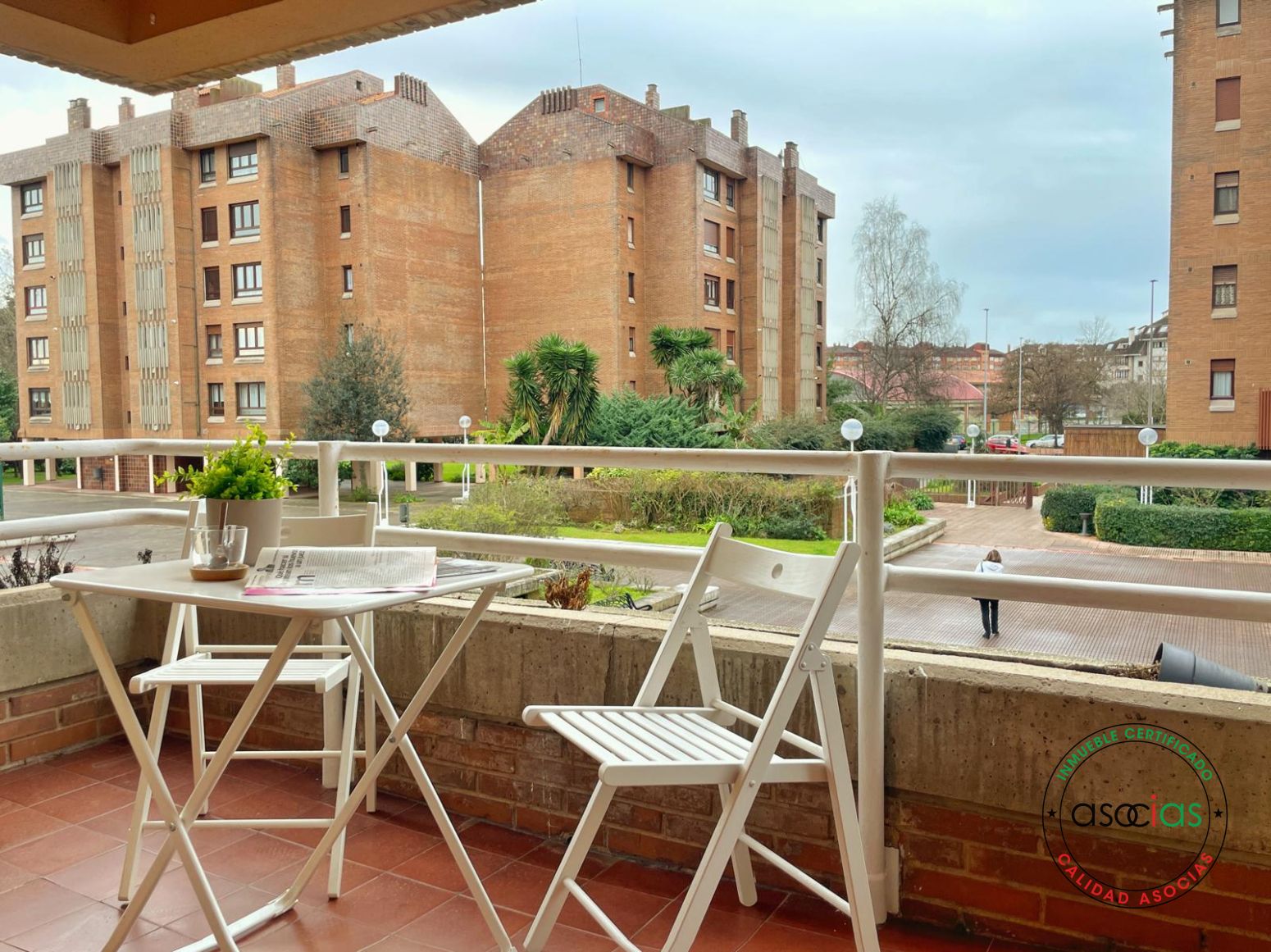 Terrace of Flat for sale in Gijón   with Heating, Private garden and Terrace