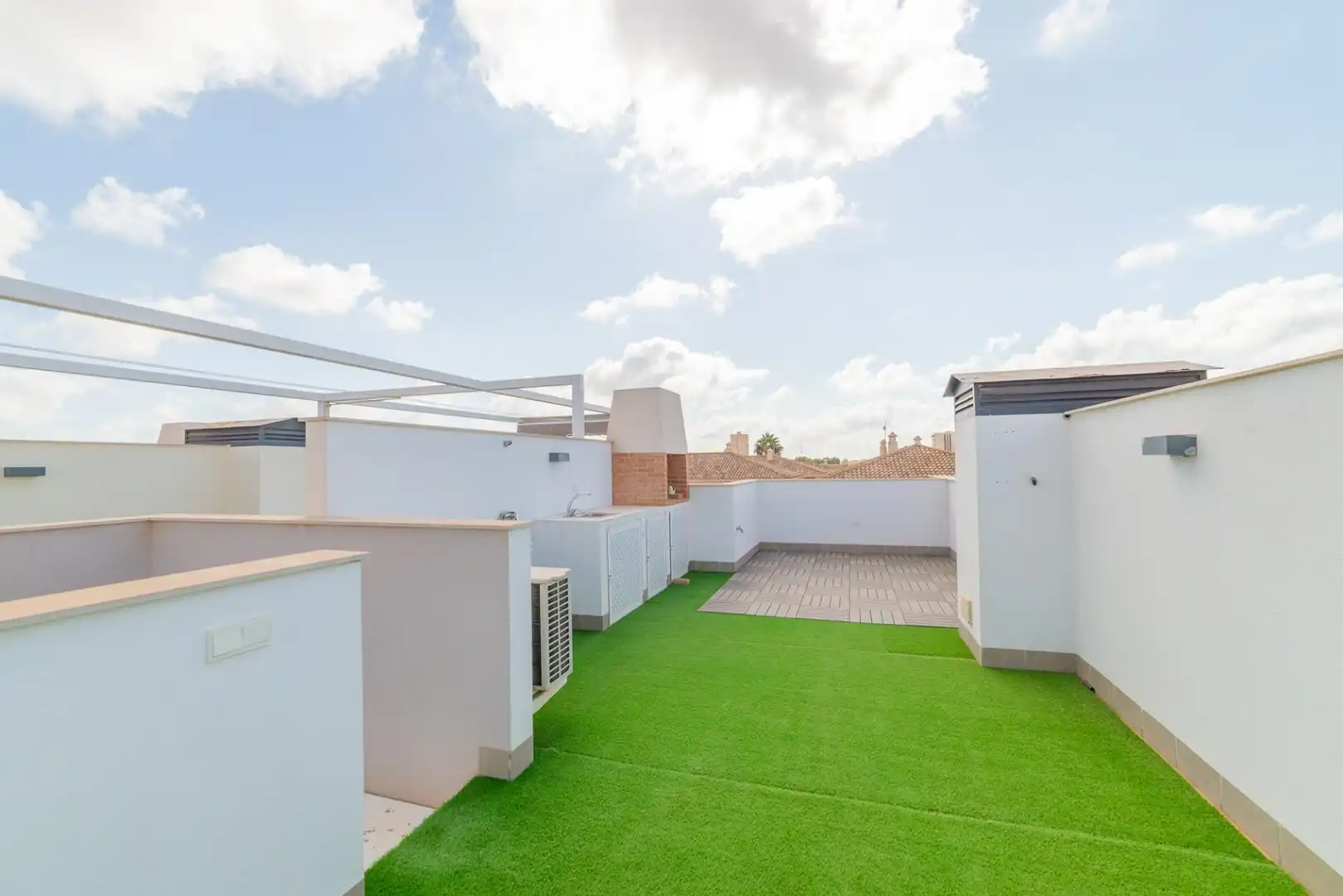 Terrassa de Casa adosada en venda en San Javier amb Aire condicionat, Jardí privat i Terrassa
