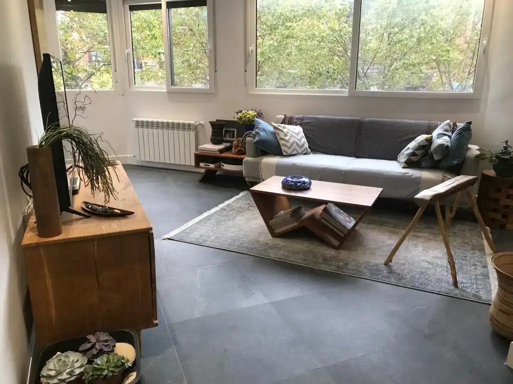 Living room of Flat for rent in Madrid  with Air Conditioner, Heating and Terrace