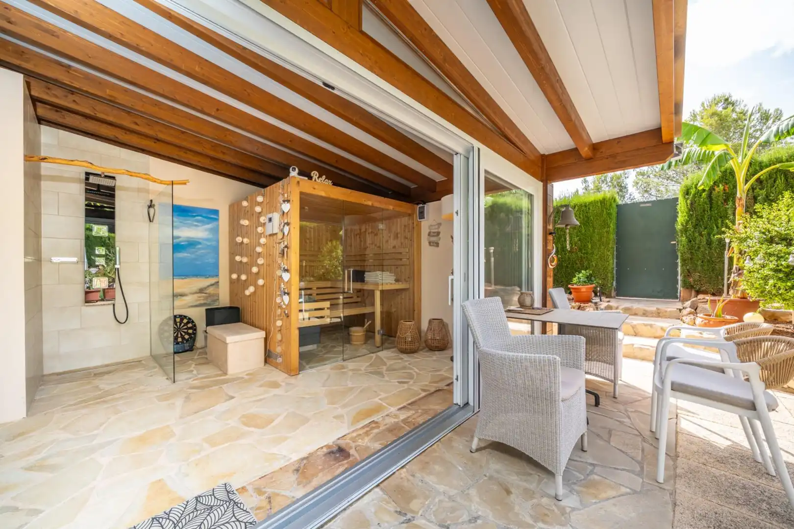 Terraza de Planta baja en venta en Sant Llorenç des Cardassar con Aire acondicionado, Calefacción y Jardín privado