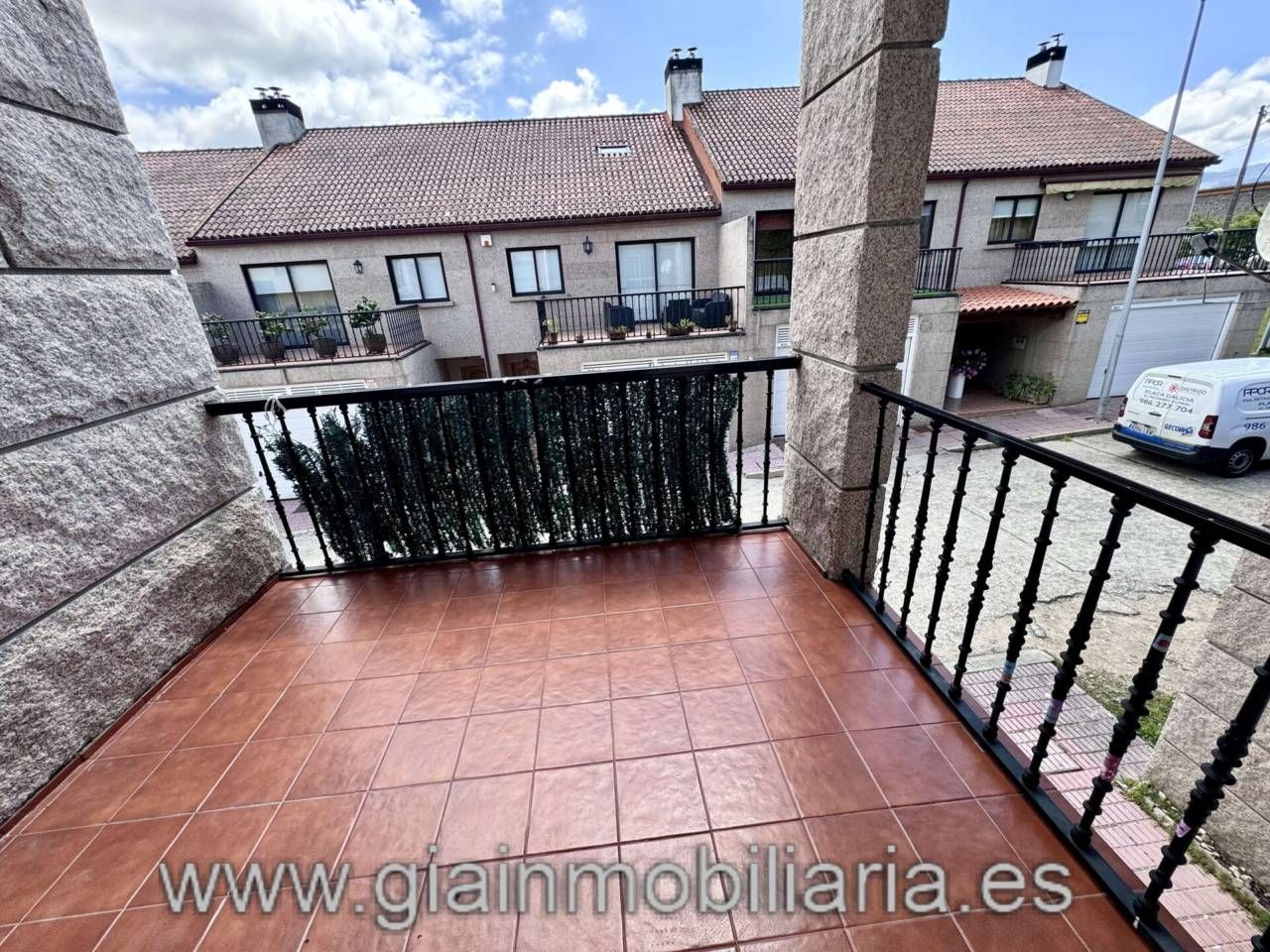 Balcony of Single-family semi-detached for sale in O Porriño    with Heating, Private garden and Parquet flooring