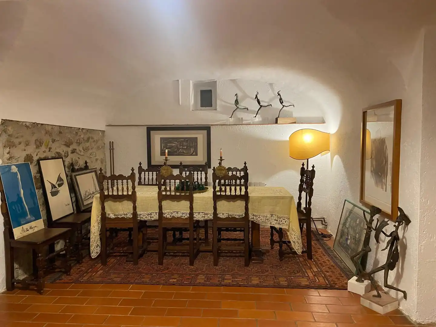 Menjador de Finca rústica en venda en Maià de Montcal amb Aire condicionat, Calefacció i Jardí privat